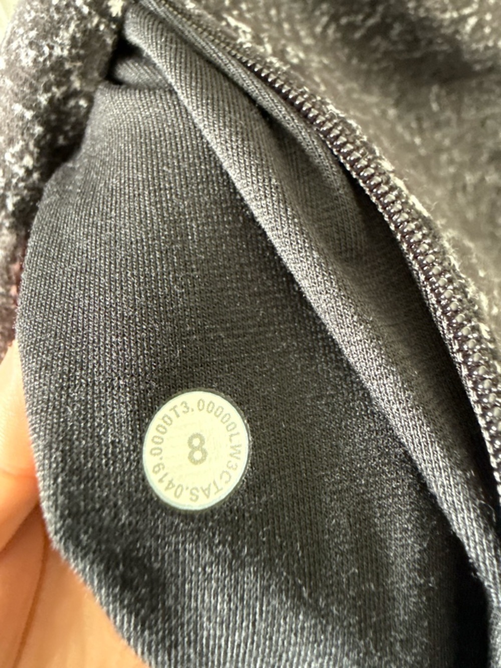 Lululemon Outrun the Elements 1/2 Zip | Size 8. | black and white - Picture 8 of 10